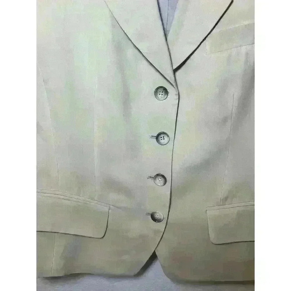 Emanuel ungaro woman’s blazer size 4/38 made of wool & silk with shoulder pads - Picture 3 of 7